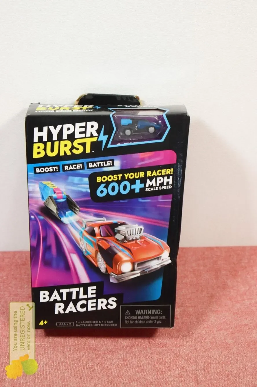 Hyper Burst Battle Racers Blue Axion Car and Launcher